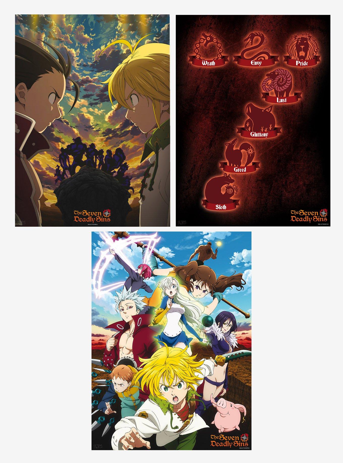 The Seven Deadly Sins 3 Pack Posters, , hi-res