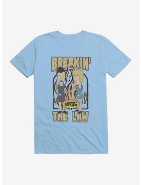 Beavis And Butthead Breakin The Law T-Shirt, LIGHT BLUE, hi-res