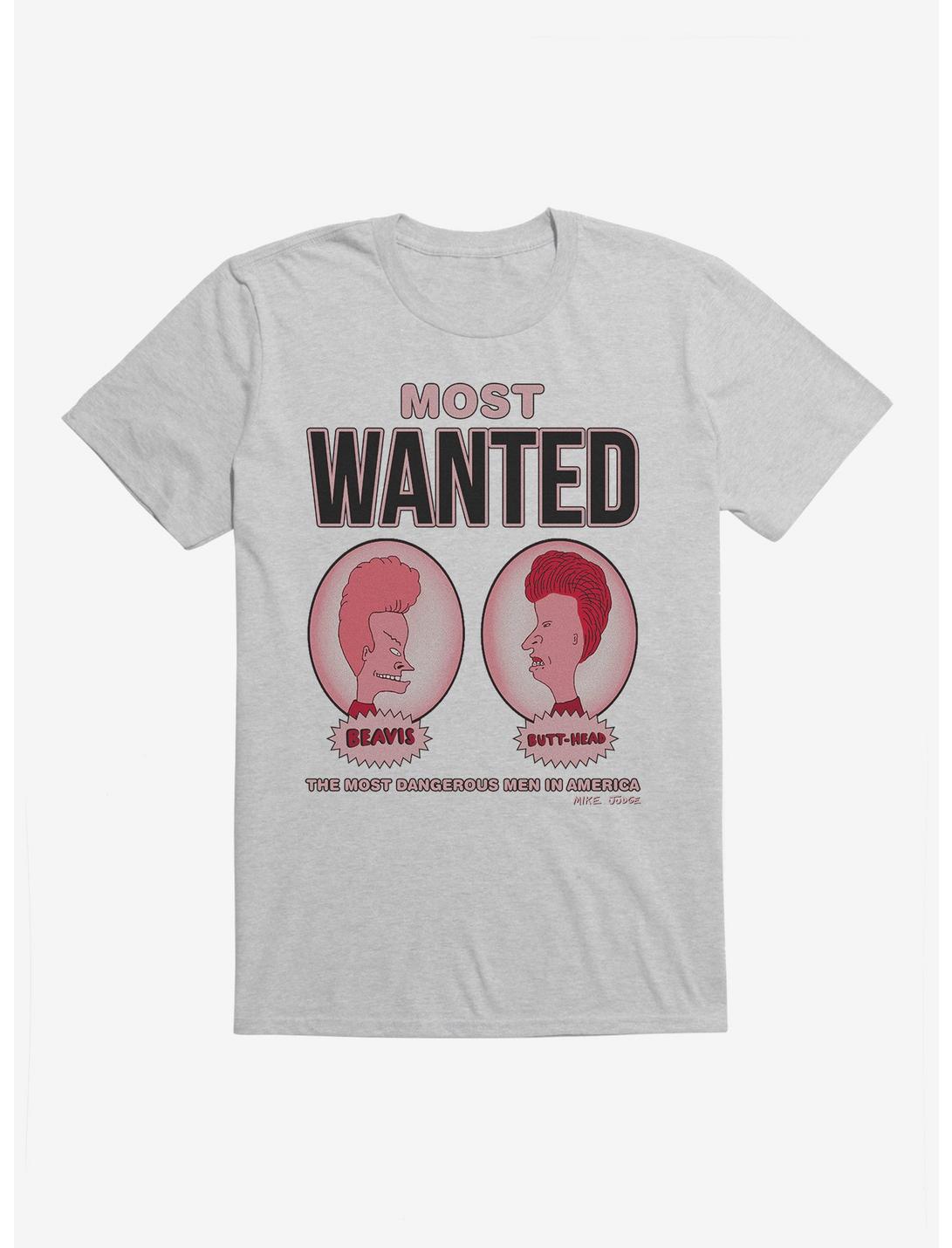 Beavis And Butthead Most Wanted T-Shirt, HEATHER GREY, hi-res