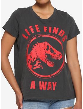 Her Universe Jurassic World Life Finds A Way Boyfriend Fit Girls T-Shirt, , hi-res