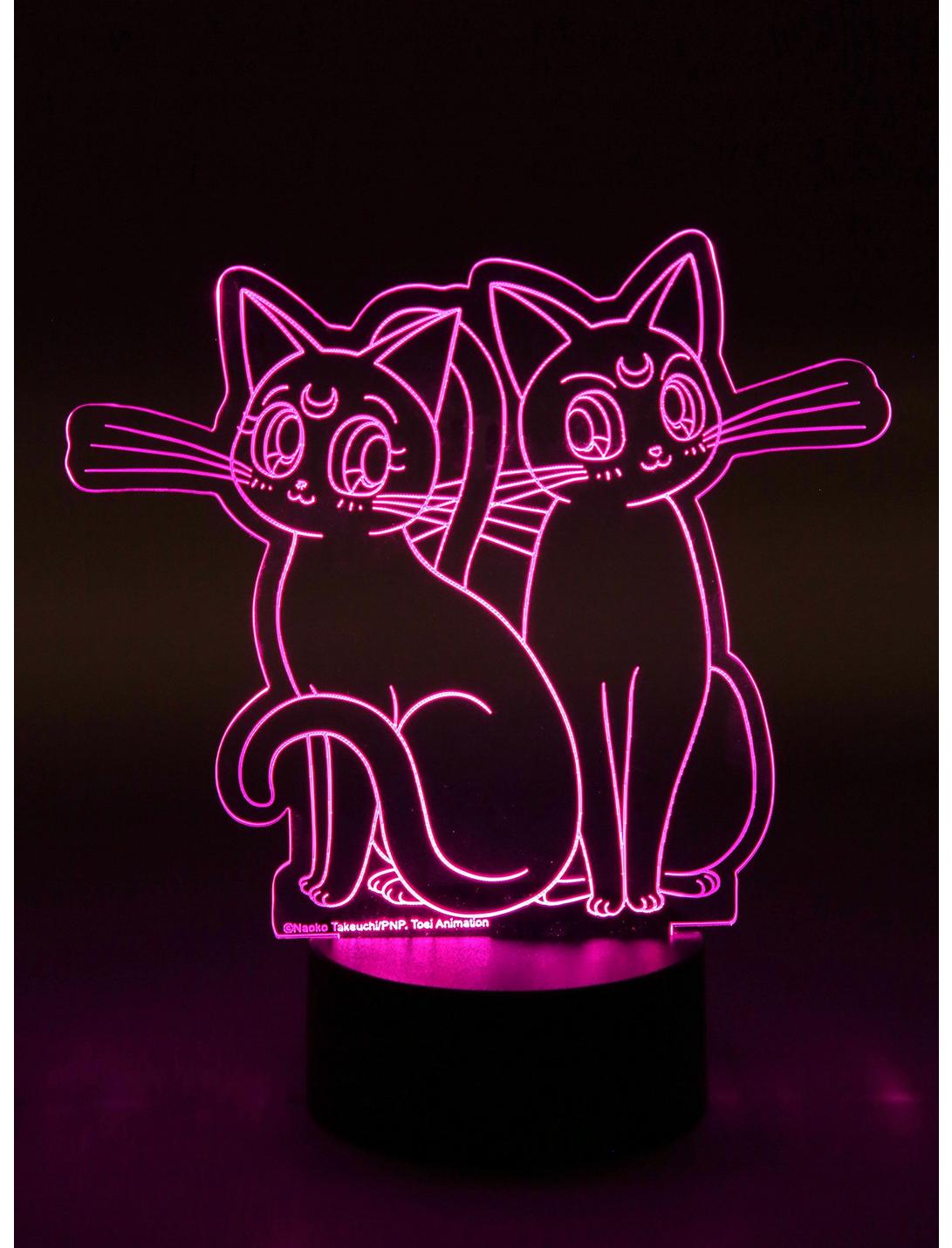 Sailor Moon Luna & Artemis LED Acrylic Light, , hi-res