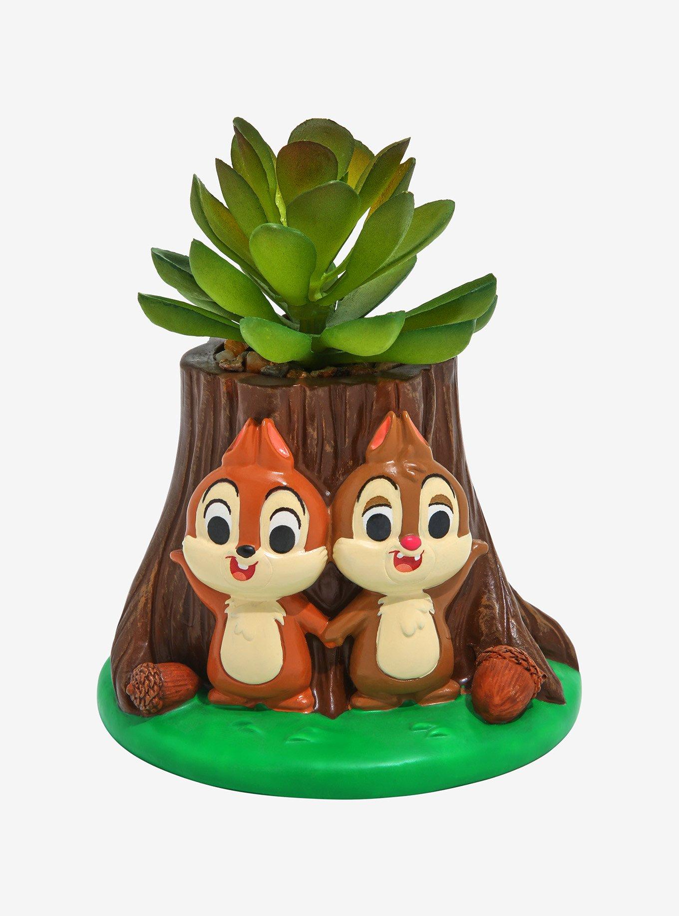 Disney Chip &lsquo;n Dale Log Faux Succulent Planter, , hi-res