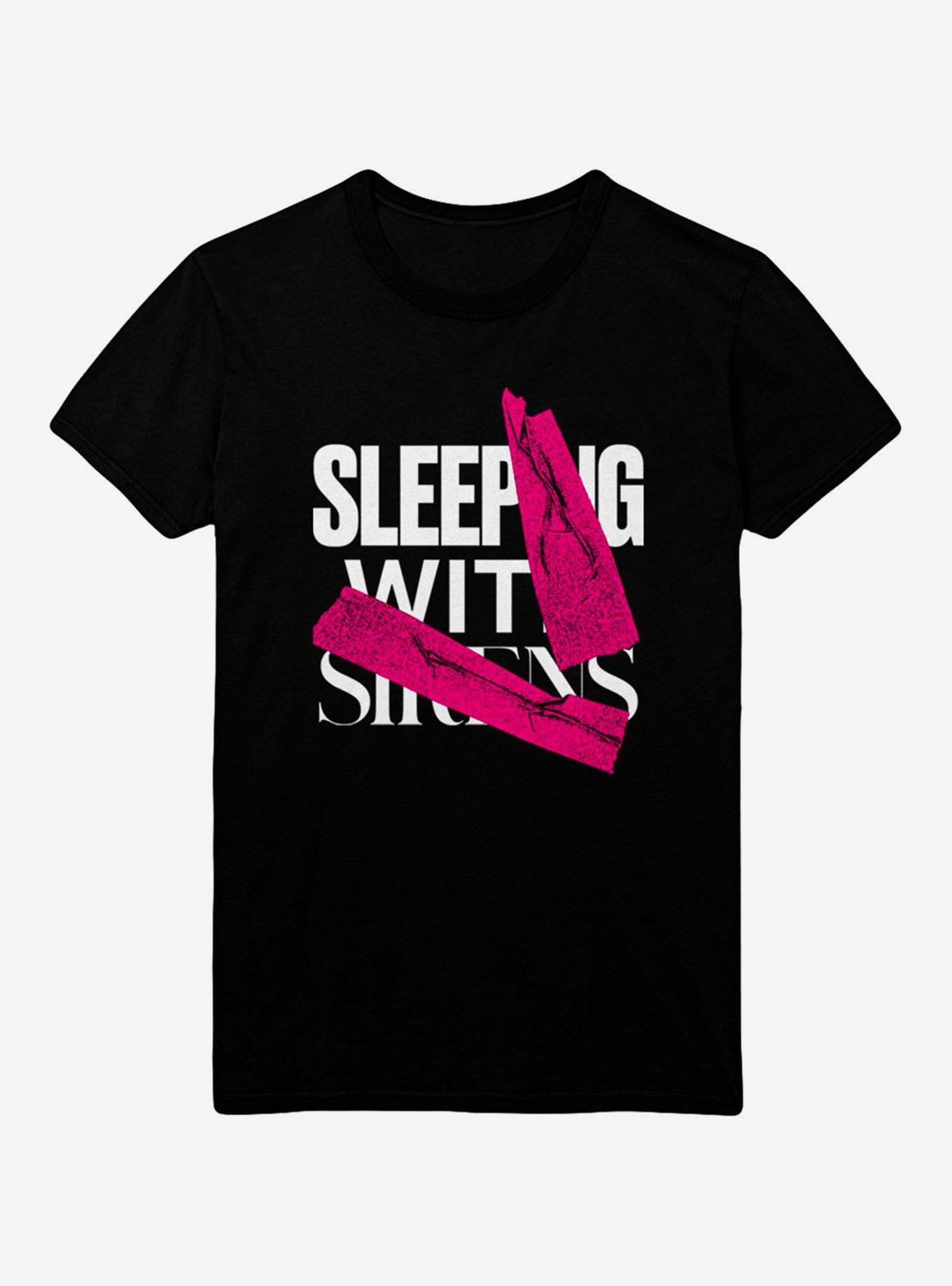 Sleeping With Sirens Knives Girls T-Shirt, BLACK, hi-res
