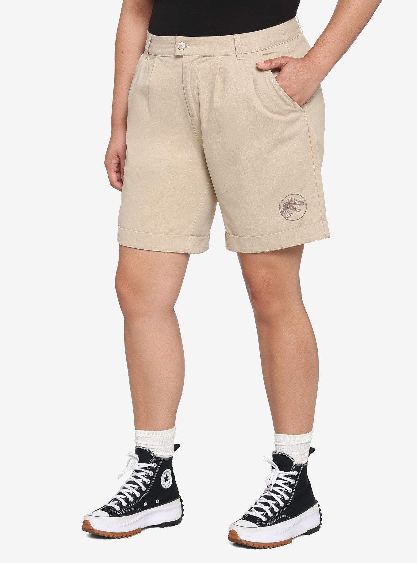 Her Universe Jurassic World Ellie Shorts Plus Size, MULTI, hi-res