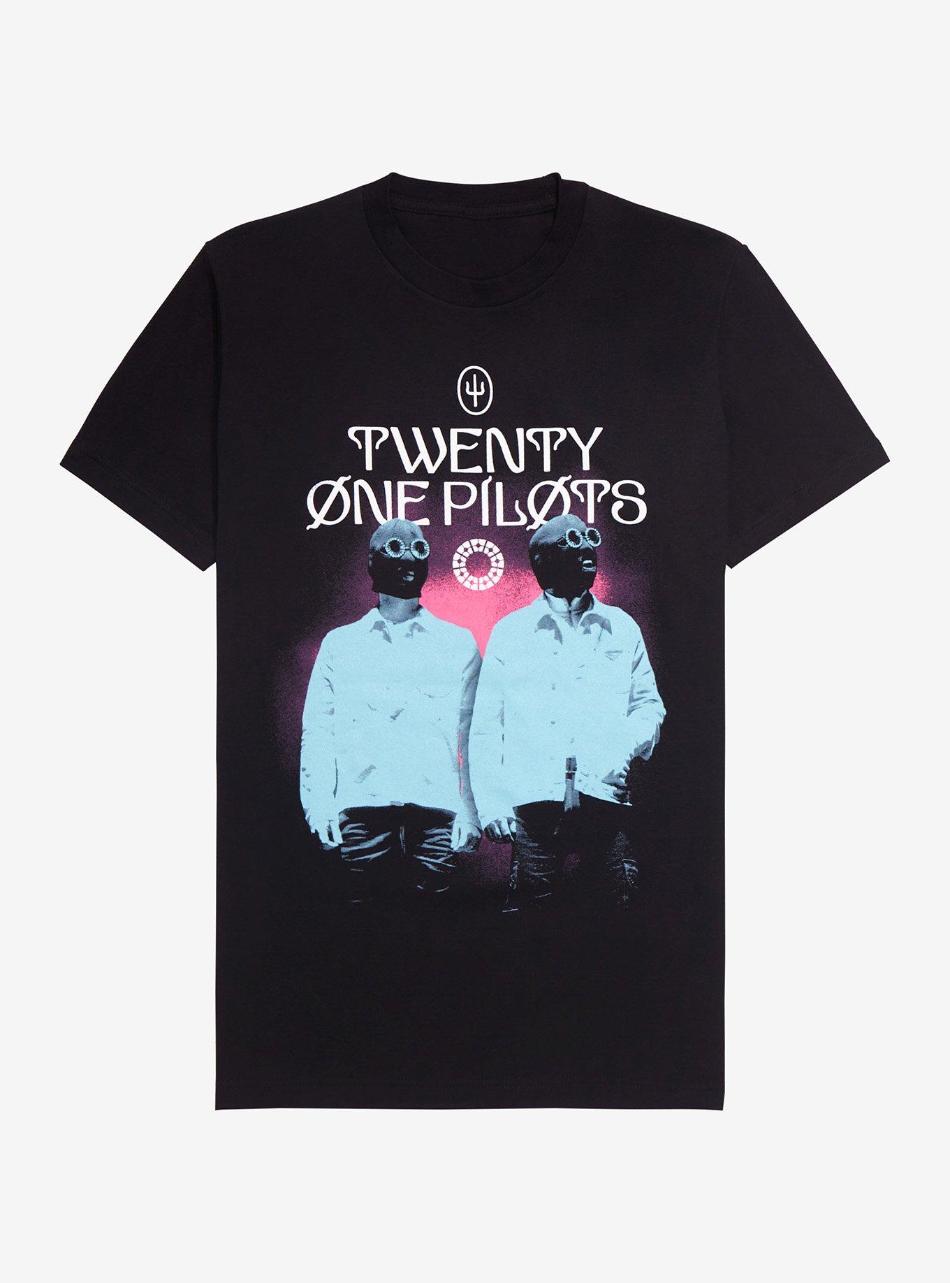 Twenty One Pilots Masked Members Photo T-Shirt, BLACK, hi-res