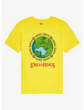 The Lord of the Rings Middle Earth Circular Map T-Shirt - BoxLunch Exclusive, , hi-res