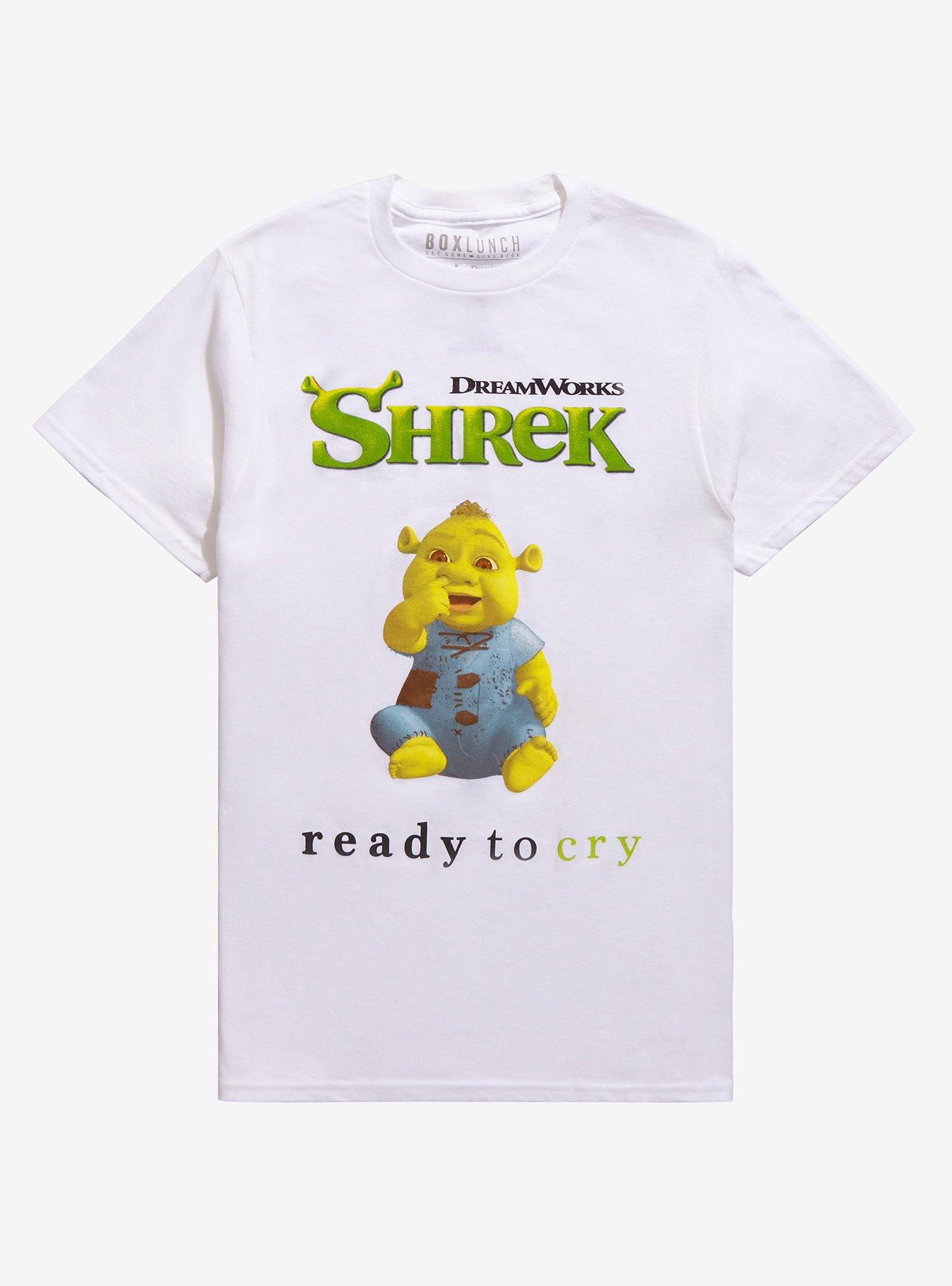 Shrek Ready to Cry T-Shirt - BoxLunch Exclusive, OFF WHITE, hi-res
