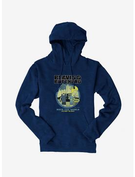 Beavis And Butthead Rock The World Hoodie, NAVY, hi-res