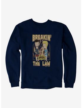 Beavis And Butthead Breakin The Law Sweatshirt, NAVY, hi-res
