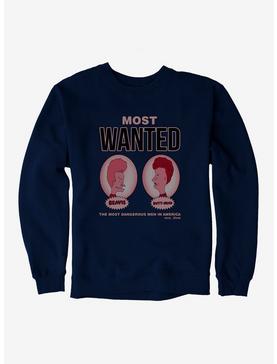 Beavis And Butthead Most Wanted Sweatshirt, NAVY, hi-res
