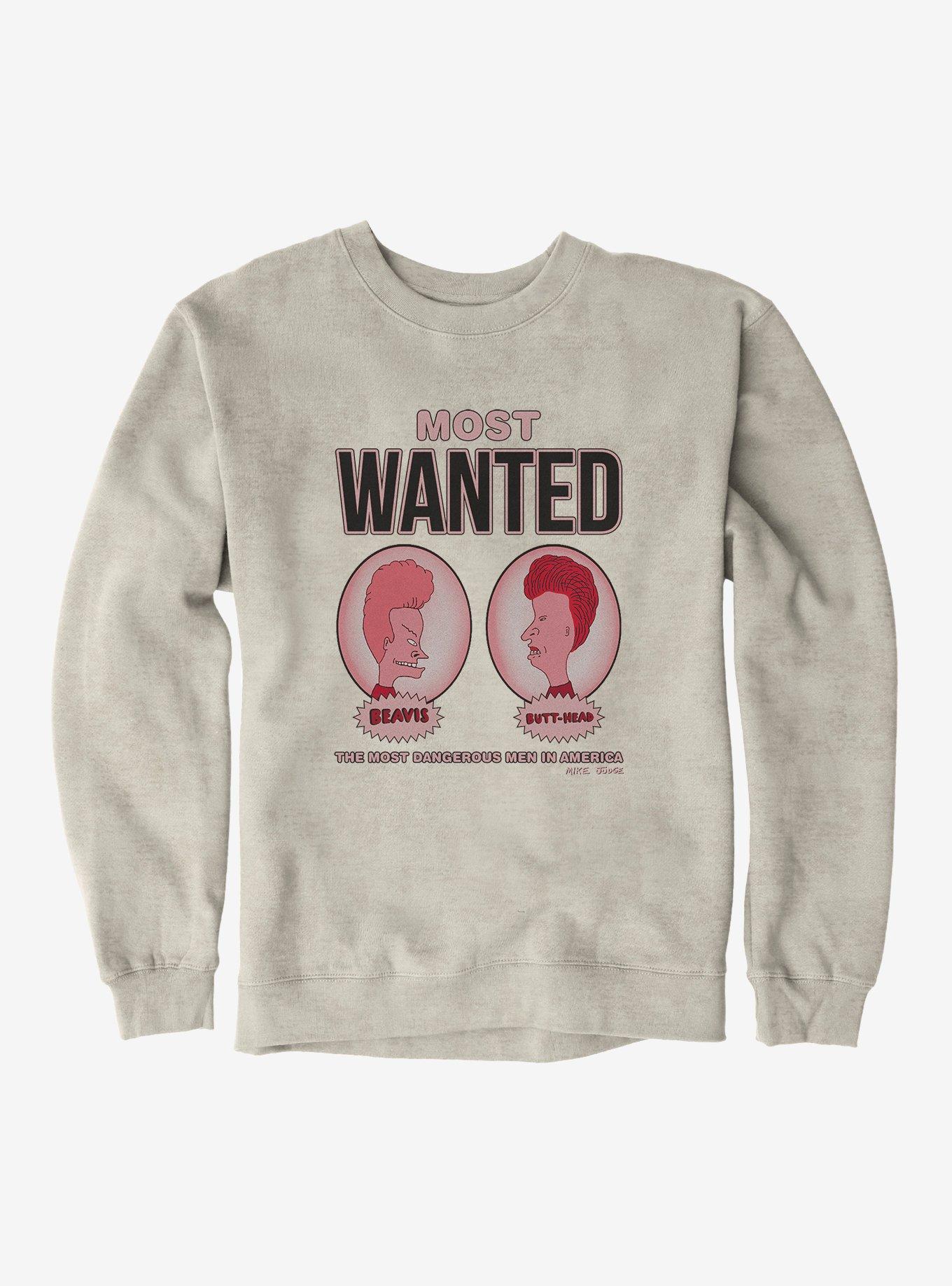 Beavis And Butthead Most Wanted Sweatshirt, , hi-res