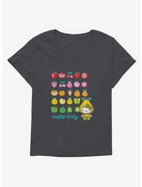 Hello Kitty Five A Day Healthy Logo Girls T-Shirt Plus Size, , hi-res