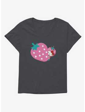 Hello Kitty Five A Day Pink Strawberry Girls T-Shirt Plus Size, , hi-res