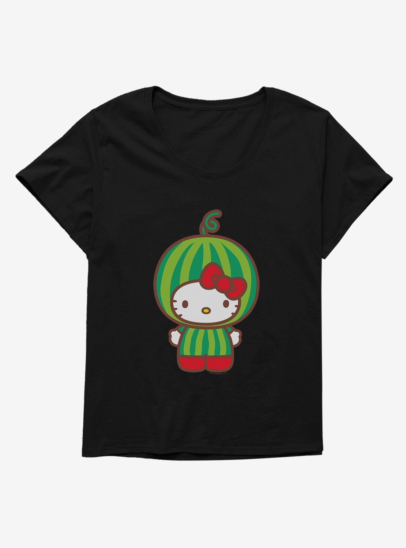 Hello Kitty Five A Day Watermelon Head Girls T-Shirt Plus Size, , hi-res