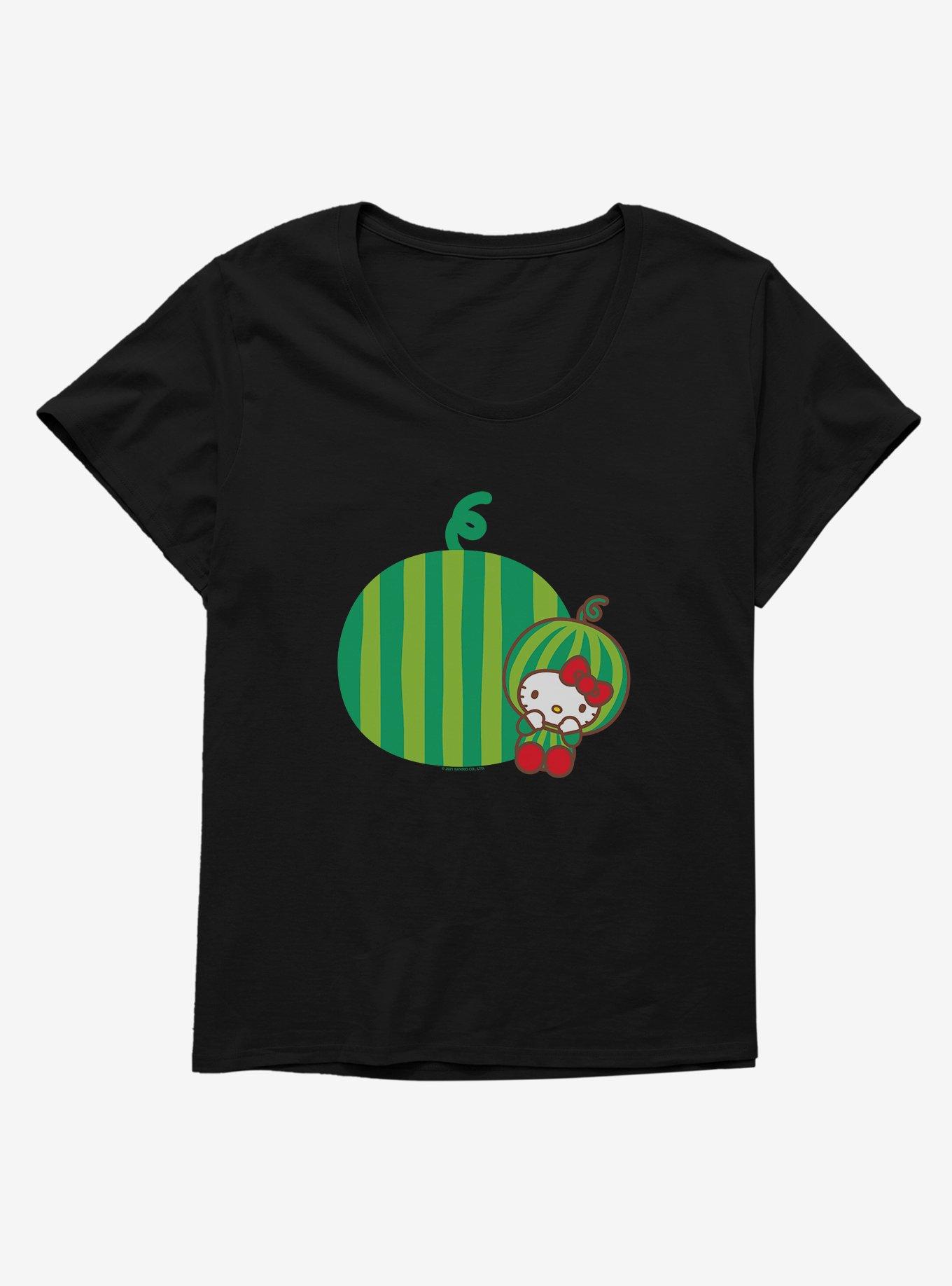 Hello Kitty Five A Day Watermelon Relaxing Girls T-Shirt Plus