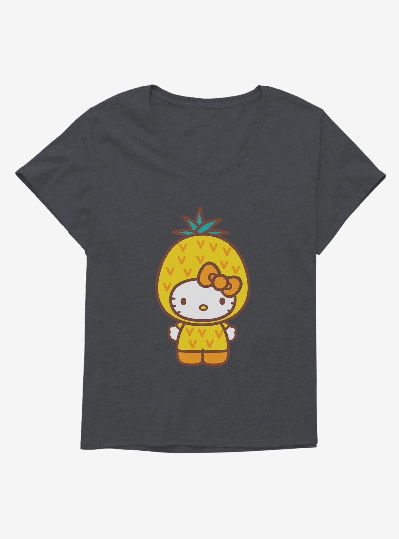 Hello Kitty Five A Day Wise Pineapple Girls T-Shirt Plus Size, , hi-res
