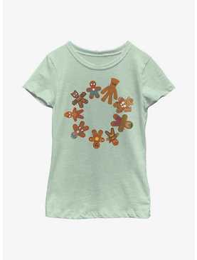 Marvel Gingerbread Cookie Circle Youth Girls T-Shirt, , hi-res