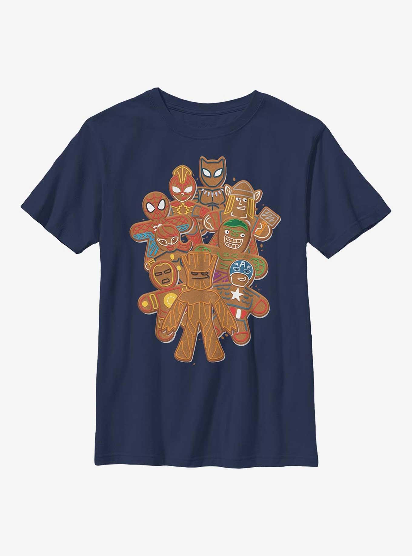 Marvel Avengers Gingerbread Cookies Youth T-Shirt, , hi-res