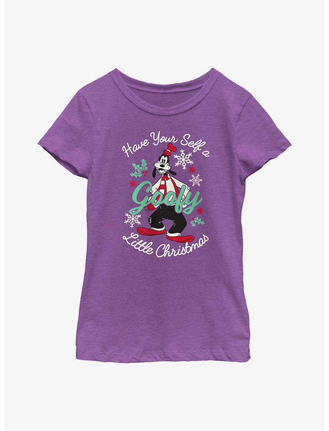 Disney Goofy Have Yourself A Goofy Little Christmas Youth Girls T-Shirt, PURPLE BERRY, hi-res