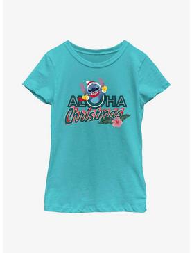 Disney Lilo And Stitch Aloha Christmas Youth Girls T-Shirt, , hi-res