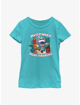 Disney Lilo And Stitch Mischief Merrymaking Youth Girls T-Shirt, , hi-res