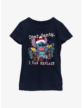 Disney Lilo And Stitch Dear Santa Youth Girls T-Shirt, , hi-res