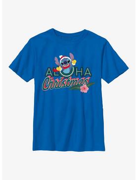 Disney Lilo And Stitch Aloha Christmas Youth T-Shirt, , hi-res