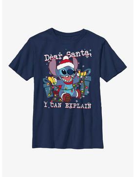 Disney Lilo And Stitch Dear Santa Youth T-Shirt, , hi-res