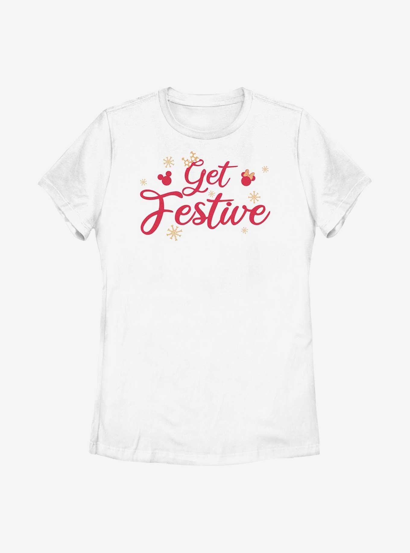 Disney Mickey Mouse Get Festive Womens T-Shirt, , hi-res