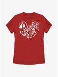 Disney Mickey Mouse Holiday Ears Fill Womens T-Shirt, RED, hi-res