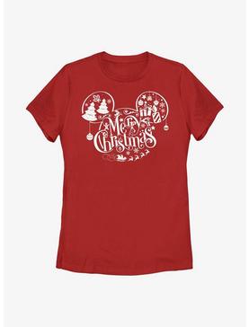 Disney Mickey Mouse Holiday Ears Fill Womens T-Shirt, , hi-res