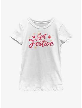 Disney Mickey Mouse Get Festive Youth Girls T-Shirt, , hi-res