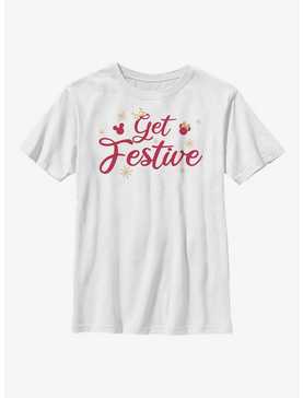 Disney Mickey Mouse Get Festive Youth T-Shirt, , hi-res