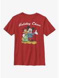 Disney Mickey Mouse Holiday Cheer Youth T-Shirt, RED, hi-res