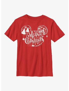 Disney Mickey Mouse Holiday Ears Fill Youth T-Shirt, , hi-res