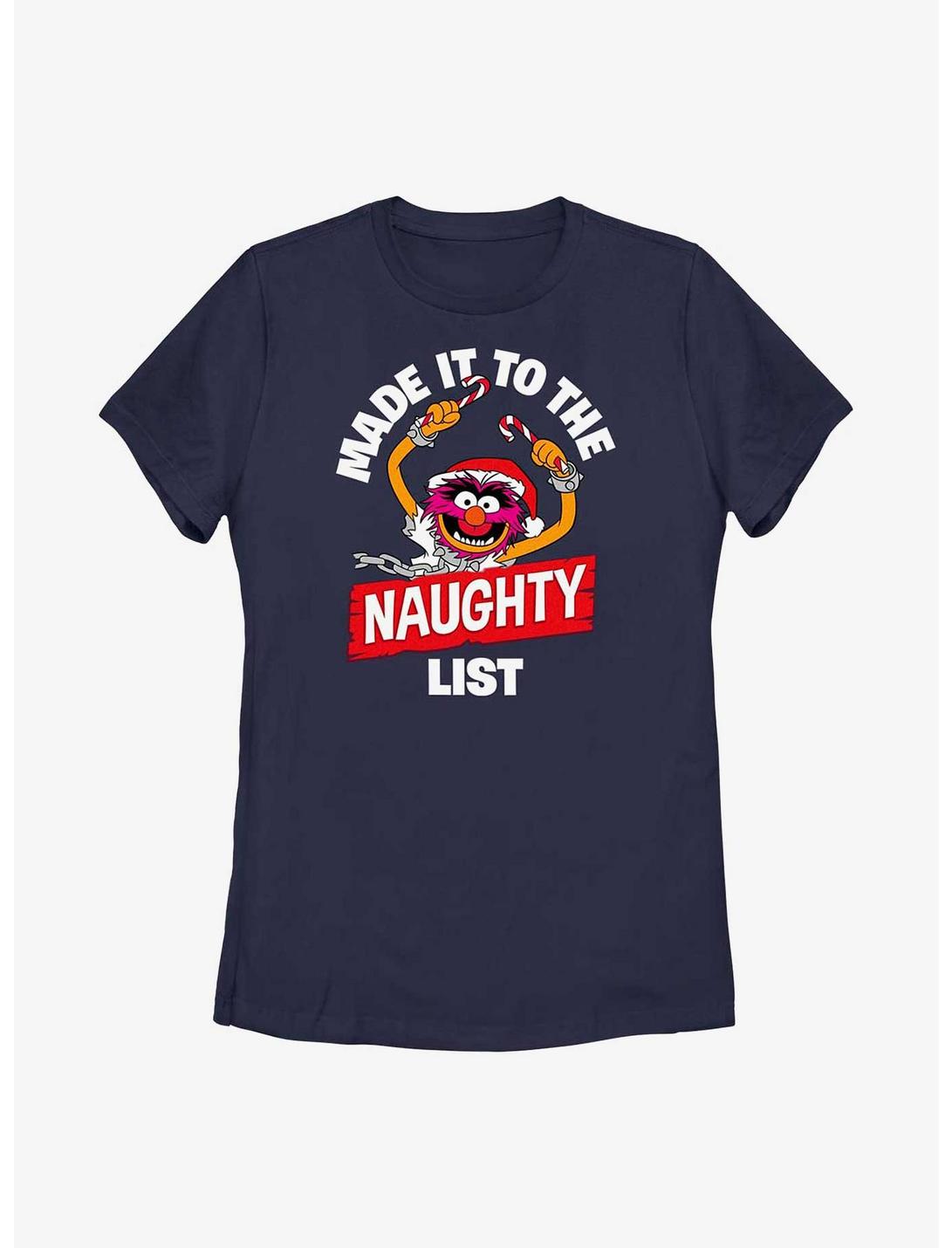 Disney The Muppets Animal Naughty List Womens T-Shirt, NAVY, hi-res