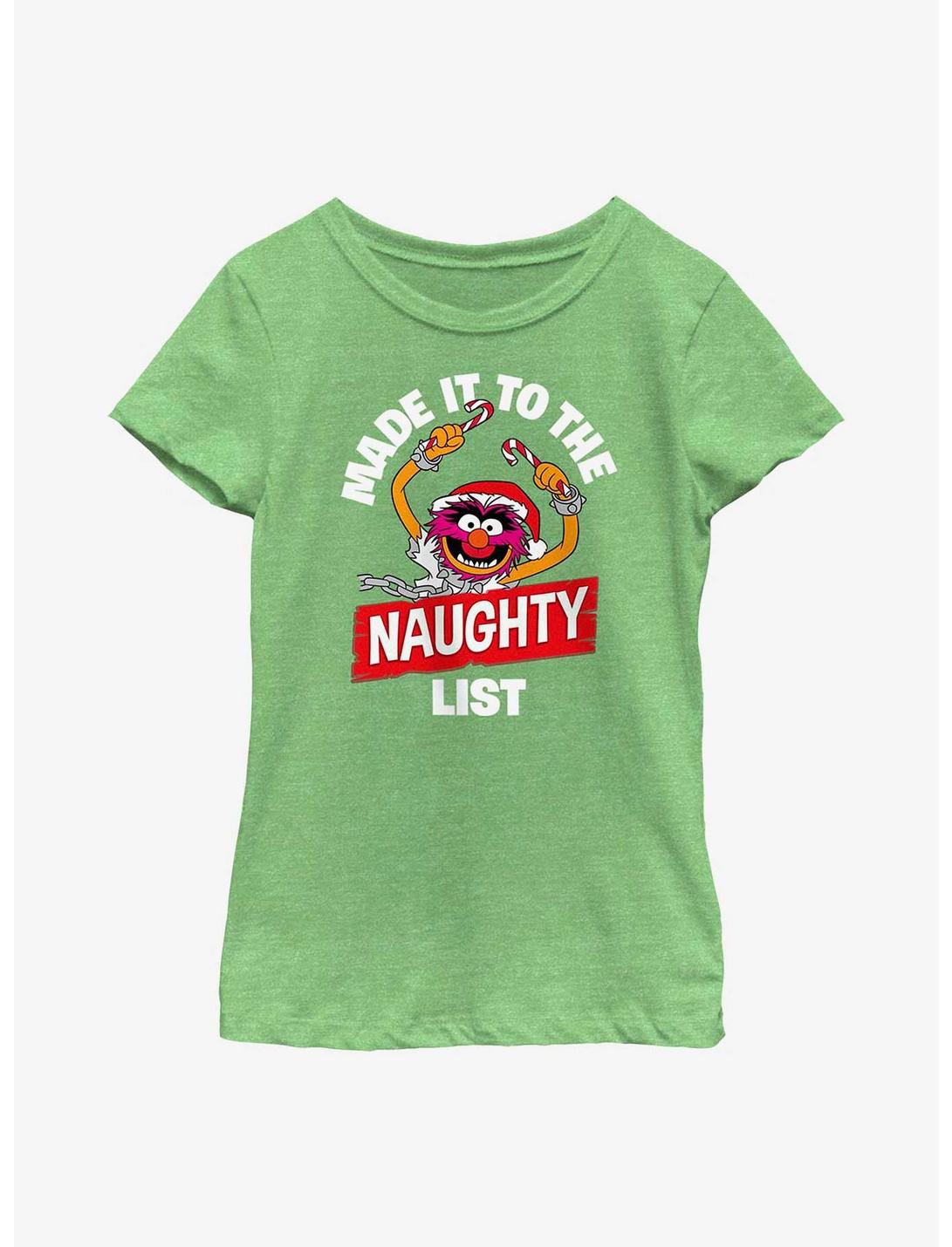 Disney The Muppets Animal Naughty List Youth Girls T-Shirt, GRN APPLE, hi-res