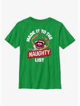 Disney The Muppets Animal Naughty List Youth T-Shirt, KELLY, hi-res