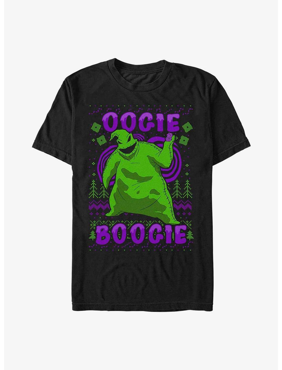 The Nightmare Before Christmas Oogie Boogie Ugly Sweater T-Shirt, BLACK, hi-res