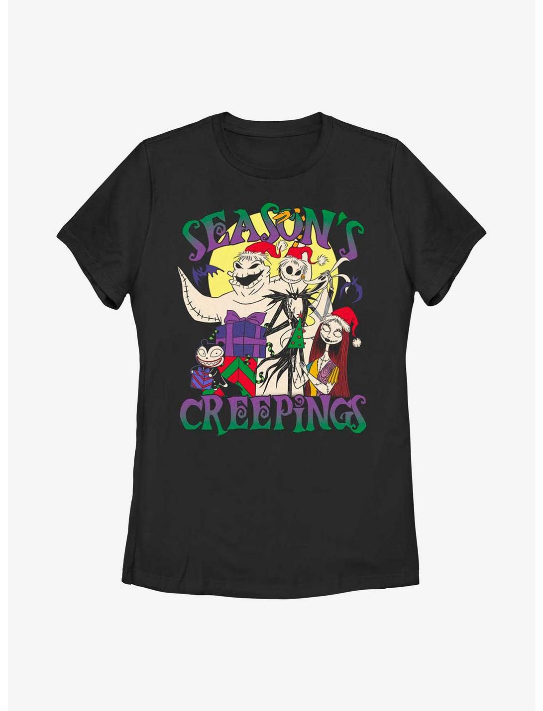 The Nightmare Before Christmas Season's Creepings Womens T-Shirt, BLACK, hi-res