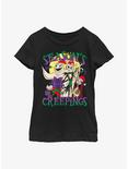 The Nightmare Before Christmas Season's Creepings Youth Girls T-Shirt, BLACK, hi-res