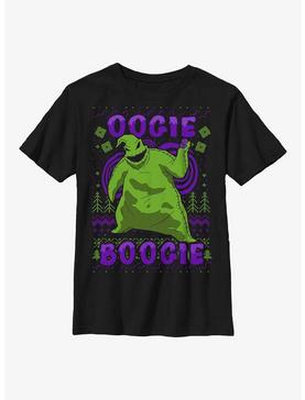 The Nightmare Before Christmas Oogie Boogie Ugly Sweater Youth T-Shirt, , hi-res