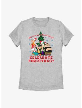 Disney Phineas And Ferb Celebrate Christmas Womens T-Shirt, , hi-res