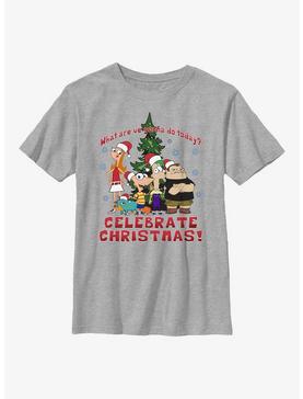 Disney Phineas And Ferb Celebrate Christmas Youth T-Shirt, , hi-res