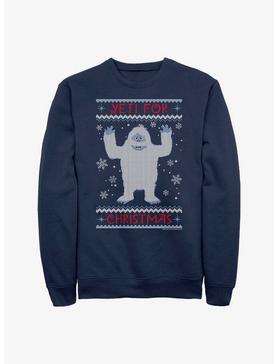 Rudolph The Red-Nosed Reindeer Yeti For Christmas Ugly Sweater Sweatshirt, , hi-res