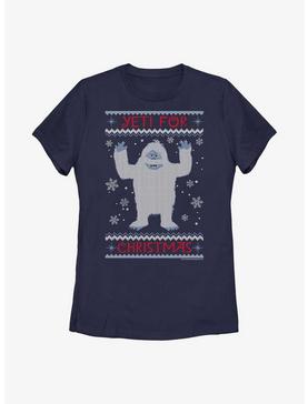 Rudolph The Red-Nosed Reindeer Yeti For Christmas Ugly Sweater Womens T-Shirt, , hi-res
