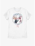 Rudolph The Red-Nosed Reindeer Misfits Have More Fun Womens T-Shirt, WHITE, hi-res