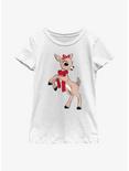 Rudolph The Red-Nosed Reindeer Clarice Graphic Youth Girls T-Shirt, WHITE, hi-res