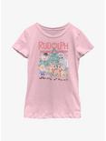 Rudolph The Red-Nosed Reindeer Youth Girls T-Shirt, PINK, hi-res