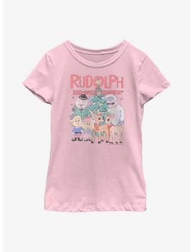 Rudolph The Red-Nosed Reindeer Youth Girls T-Shirt, , hi-res